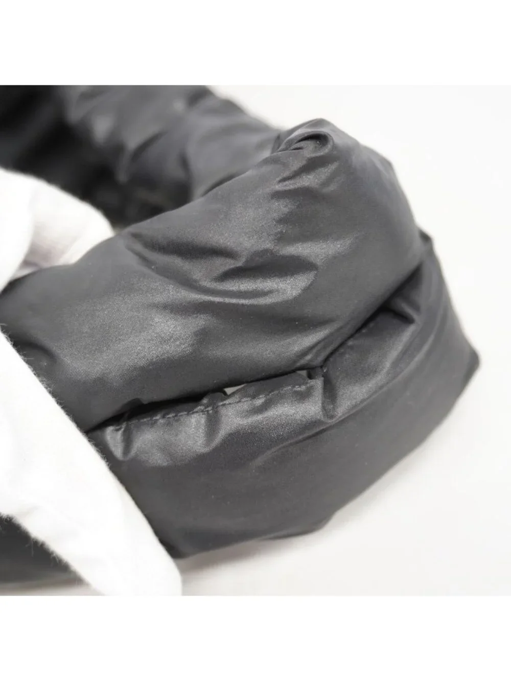 Chanel Tote Coco Cocoon Nylon Black Silver